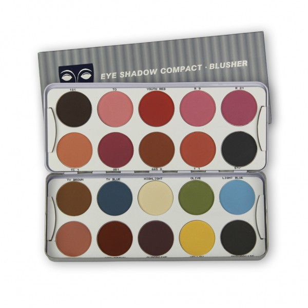 Trockenrouge/Lidschatten Combipalette 20 Farben, Inhalt 60g
