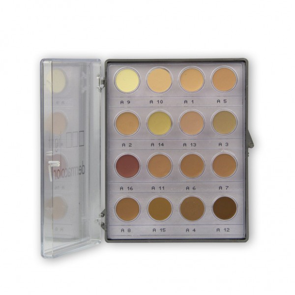 Dermacolor light Foundation Cream Minipalette mit 16 Farben